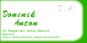dominik anton business card